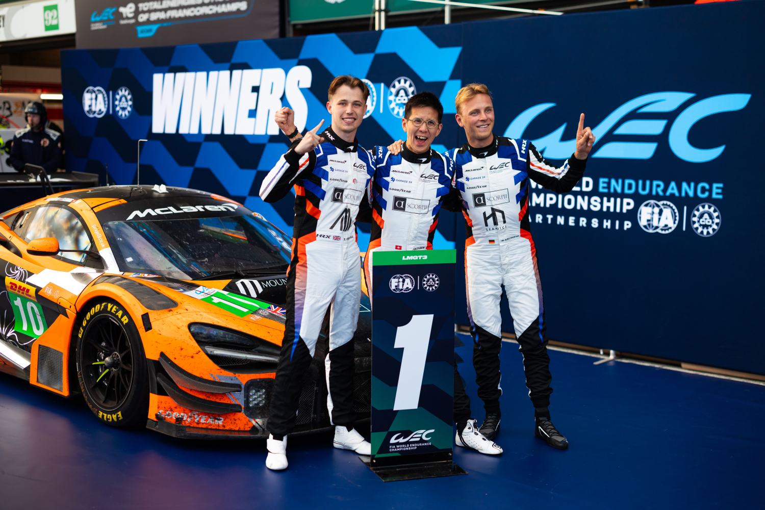 McLaren and Garage 59 celebrate World Endurance Championship success at Spa-Francorchamps